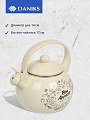 Чайник сталь, эмалированное покрытие, 2.2 л, со свистком, Daniks, Bon Appetit, индукция - фото 4
