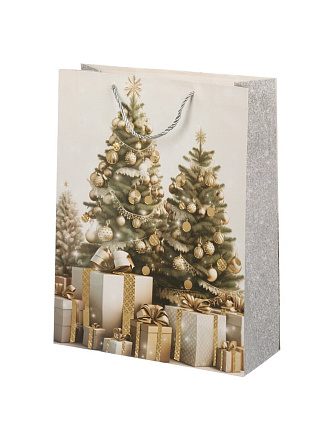 Пакет подарочный бумага, 31х12х40 см, в ассортименте, Елка, Y4-9538