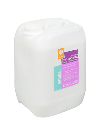 Грунтовка водно-дисперсионная, акриловая, Apis, Оптима БС-24, глубокого проникновения, для внутренних и наружных работ, 10 кг