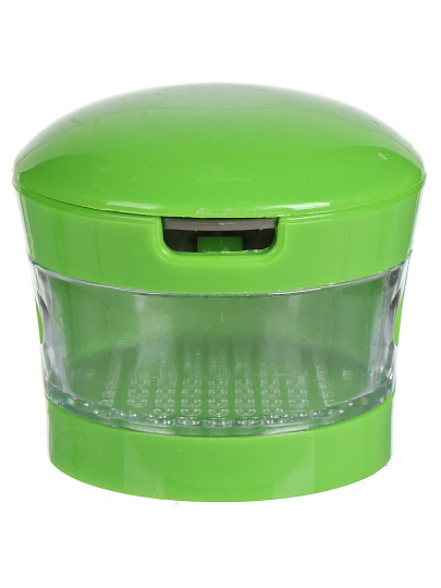 Пресс для чеснока пластик, с контейнером, 7.5х6.5 см, Y4-8840