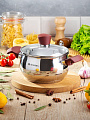Кастрюля нержавеющая сталь, 1.9 л, крышка стекло, Daniks, Орлея, GS-01159P-16CA, индукция - фото 7
