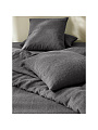 Постельное белье 2-спальное, простыня 240х260 см, 2 наволочки 50х70 см, пододеяльник 180х220 см, Silvano, вареный хлопок, Графит - фото 3