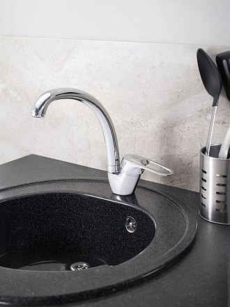 Смеситель для кухни, РМС, с картриджем, хром, SL55-011F