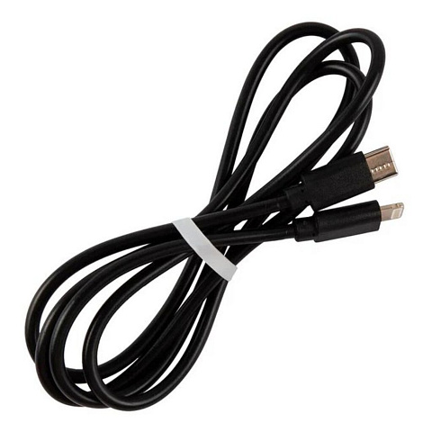 Кабель USB USB, MB mObility, Type-C-Lightning, Type-C to Lightning 8-pin, 3 А, черный, УТ000025655