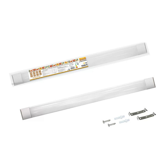 Светильник светодиодный, TDM Electric, LED ДПО 3017, 18 Вт, 4500 К, 1650 Лм, IP40, 60х7.5х2.6 см, SQ0329-0134