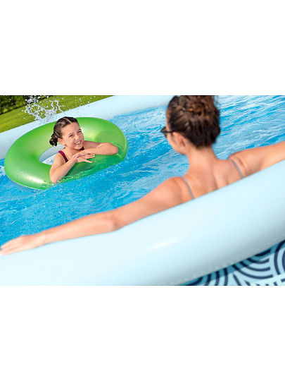 Бассейн надувной Bestway, 457х84 см, Фаст Сэт комплект, 57313, фильтр-насос, 9677 л