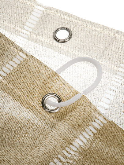 Штора для ванн 180х180 см, PEVA, Зеленая геометрия, Y4-11163