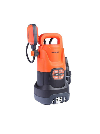 Насос дренажный, Patriot, 990 Вт, глубина погружения 8 м, максимальный напор 9 м, F 990