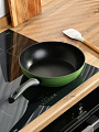 Сковорода литой алюминий, 26 см, антипригарное покрытие, Гурман, Fresh green, индукция, ГМ2601Фз