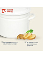 Кастрюля эмалированная сталь, 6 л, крышка сталь, цилиндрическая, Керченский металлургический завод, 41804-182, в ассортименте - фото 5