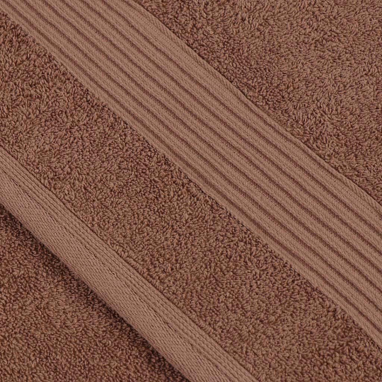 Полотенце банное 50х90 см, 100% хлопок, 460 г/м2, Эфир, Bella Carine, светло-коричневое, Турция, FT-1-50-0855