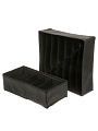 Набор кофров д/хранен, 4 шт (32*16*10-2; 32*32*10-2), черн клетка, A190053 - фото 4