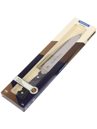 Нож кухонный Tramontina, Century, шеф-нож, нержавеющая сталь, 20 см, рукоятка пластик, 24011/108-TR