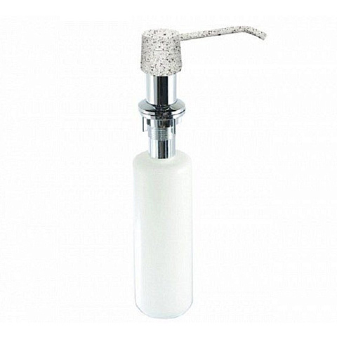Дозатор для жидкого мыла Rossinka, встраиваемый, пластик, 300 мл, цинк, серый, AC-22PLM310