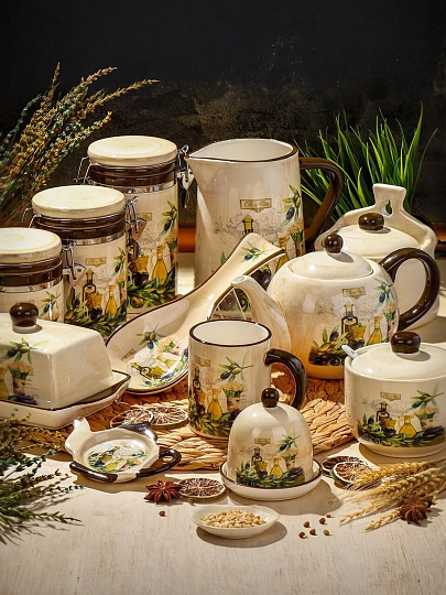 Банка для соли, доломит, 0.5 л, с крышкой, Daniks, Левадия