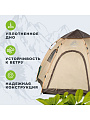 Палатка 4-местная, 287х248х135 см, трехслойная, с москитной сеткой, есть окна, полиэфирная ткань с серебряным покрытием, C070006 - фото 2