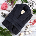 Халат мужской, махровый, 100% хлопок, темно-серый, L-XL, 48-50, Barkas, AI-0804001 - фото 6
