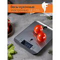 Весы кухонные электронные, металл, Leonord, LE-1705, платформа, точность 1 г, до 5 кг, LCD-дисплей, серые, 105021 - фото 3