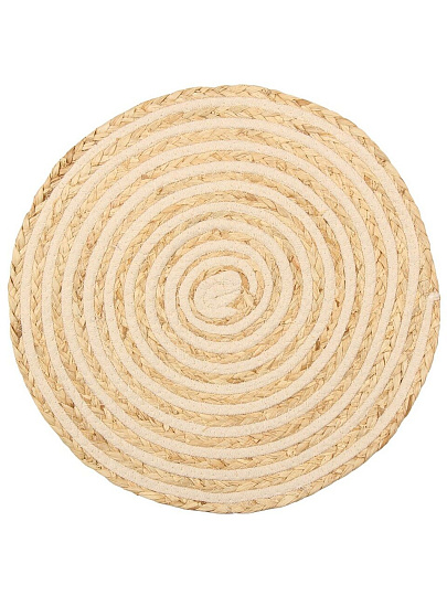 Салфетка сервировочная полимер, 38 см, круглая, улитка, Y4-9633