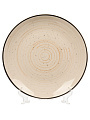 Тарелка обеденная керамика, 27 см, круглая, Фьюжен Миели, Elrington, 225-27021, бежевая - фото 4