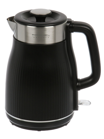 Чайник электрический RasheL, R-430-18, черный, 1.8 л, 1800 Вт, скрытый нагревательный элемент, нержавеющая сталь