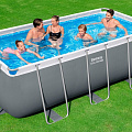 Бассейн каркасный Bestway, 412х201х122 см, Power Steel, 56457, фильтр-насос, лестница, 8124 л, ремкомплект - фото 4