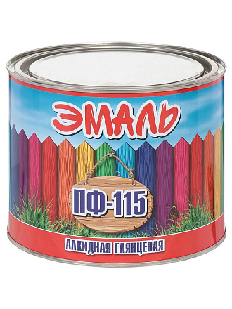Эмаль Zabor, ПФ-115, алкидная, глянцевая, красная, 1.8 кг