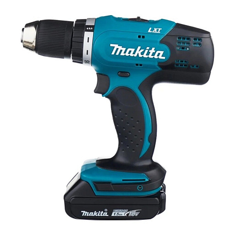 Дрель-шуруповерт аккумуляторный, Makita, DDF453SYE, 18 В, кейс