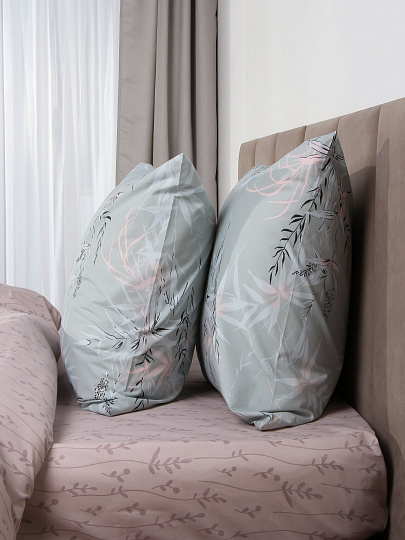 Постельное белье 2-спальное, простыня 215х220 см, 2 наволочки 70х70 см, пододеяльник 175х215 см, Silvano, поплин, Вонто