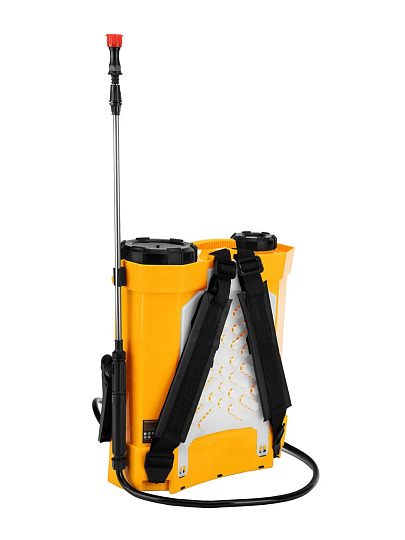 Опрыскиватель аккумуляторный, Denzel, 12 л, свинцово-кислотный, 8 А.ч, 12 В, пластик, ранцевый, D-12LA, 64788