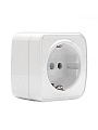 Розетка открытой установки 1 гнездо, с заземлением, 16 А, пластик, белая, Союз, Электра, 0012 - фото 2