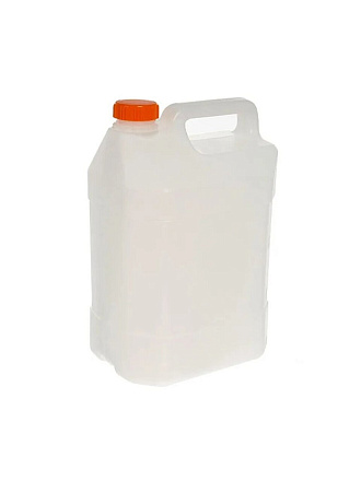 Канистра пластик, для воды, 5 л, прямоугольная, ручка сверху, в ассортименте, Радиан