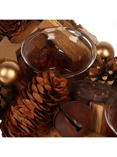 Подсвечник 3 свечи, 41 см, для свечи до 7 см, SYSGZSB-4623074