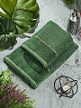 Полотенце банное 50х90 см, 100% хлопок, 500 г/м2, Оксфорд, зеленое, Узбекистан