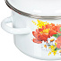 Набор эмалированной посуды СтальЭмаль Пионы 1KB191M, (кастрюля 2+3+5.5 л), 6 предметов - фото 3