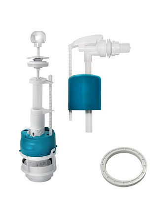 Арматура для бачка унитаза боковая, 1/2