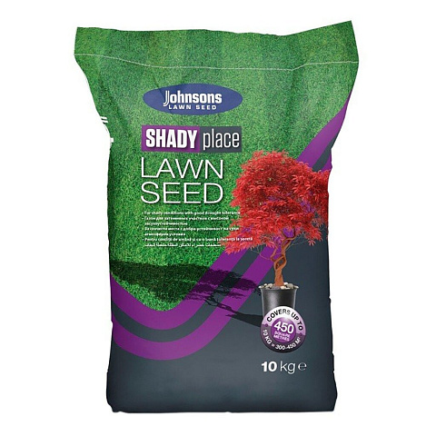 Семена Газон, Shady, 10 кг, теневыносливый, мешок, Johnsons Lawn Seed