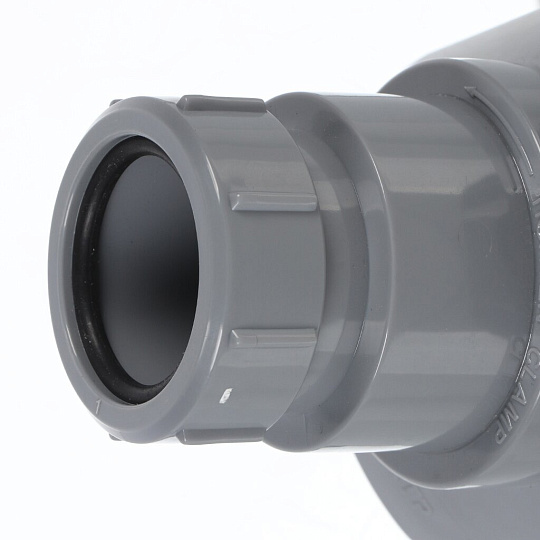 Врезка в канализационную трубу 40х110 мм, РосТурПласт, серая, 43112