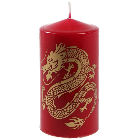 Свеча ароматическая, 10х5 см, столбик, Символ Года Дракон, 501068-2