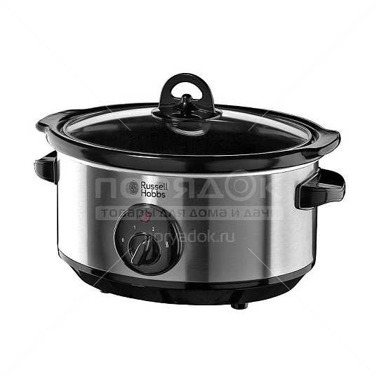Медленноварка Russell Hobbs, Cook @ Home 19790-56, 3 программы, 3.5 л, 200 Вт, керамическое покрытие чаши