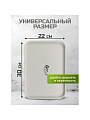 Поднос пластик, 30х22 см, прямоугольный, белый, Y4-8639 - фото 2