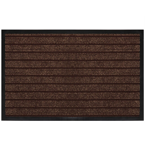 Коврик грязезащитный, 50х80 см, прямоугольный, резина, с ковролином, коричневый, Floor mat Модерн, ComeForte, HP1904