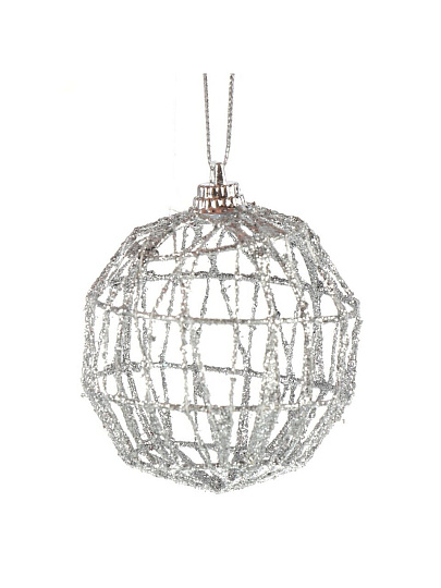 Набор шаров 6 шт, золото, серебро, красный, 6 см, Y4-8465