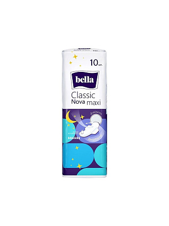 Прокладки женские Bella, Classic Nova Maxi, 10 шт, BE-012-MW10-E04
