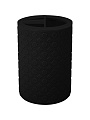 Стакан для зубных щеток, 7.8х7.8х11.8 см, пластик, черный, Plast team, Black
