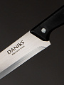 Набор ножей 8 предметов, 20 см, 20 см, 15 см, 13 см, 9 см, ножницы, муссат, сталь, рукоятка пластик, с подставкой, дерево, Daniks, YW-A116-7 - фото 11