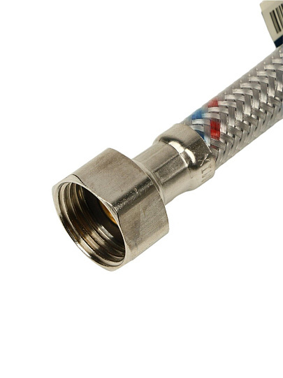 Подводка для воды 1/2"х1 м, г-г, сталь, полимер, Stemix
