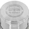 Кастрюля нержавеющая сталь, 1 л, с крышкой, крышка стекло, Daniks, GS-01311-14CA/SD-514, индукция - фото 4
