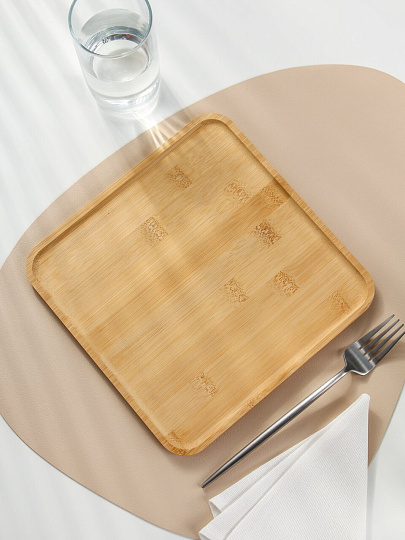 Менажница бамбук, 23х23х1 см, Daniks, PS58823B