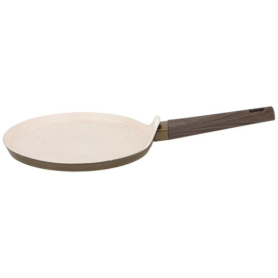 Сковорода блинная Agness &quot;spicy&quot; с &quot;мраморным&quot; антипригар.покрытием 22 см. цвет: шампань, 947-535